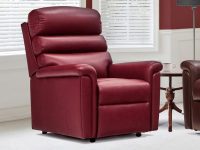 Corfu large leather fixed chair