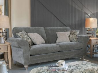 albury three seater standard back sofa
